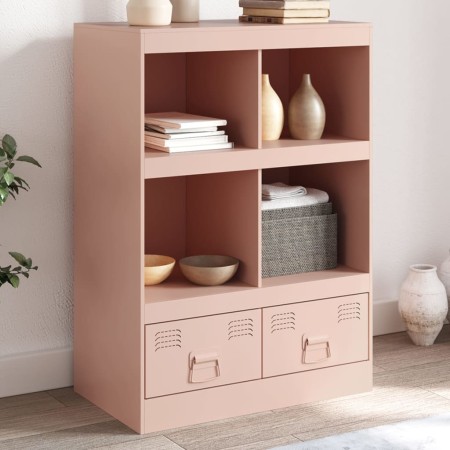 vidaXL Highboard Rosa 67x39x95 cm Stahl