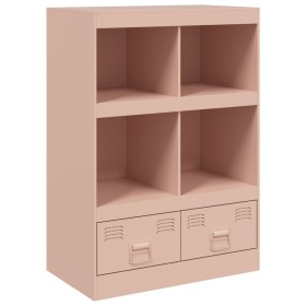 vidaXL Highboard Rosa 67x39x95 cm Stahl