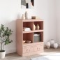vidaXL Highboard Rosa 67x39x95 cm Stahl