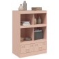 vidaXL Highboard Rosa 67x39x95 cm Stahl