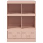 vidaXL Highboard Rosa 67x39x95 cm Stahl