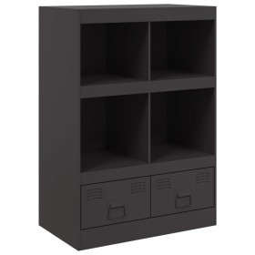 vidaXL Highboard Schwarz 67x39x95 cm Stahl