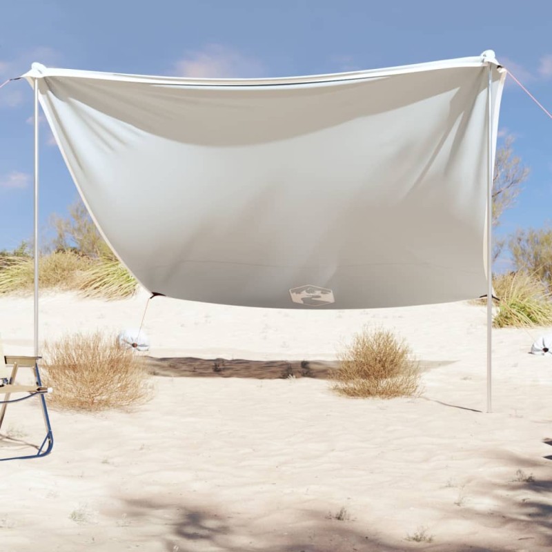 vidaXL Strand-Schattenzelt mit Sandsäcken Grau 304x300 cm vidaXL Strand-Schattenzelt mit Sandsäcken Grau 304x300 cm