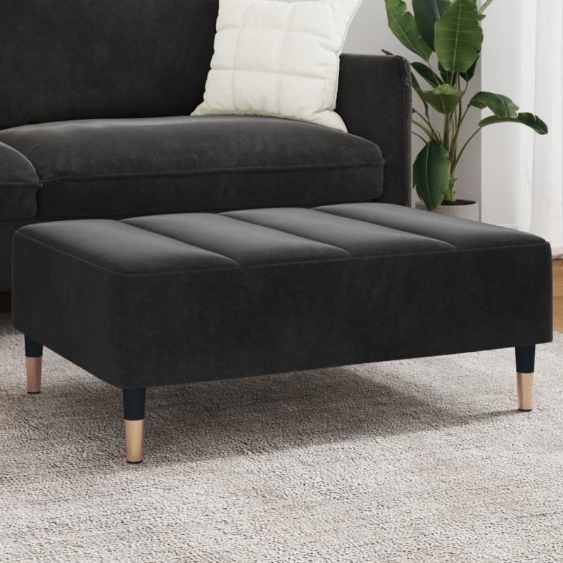 vidaXL Fußhocker Schwarz 77x55x31 cm Samt vidaXL Fußhocker Schwarz 77x55x31 cm Samt