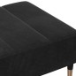 vidaXL Fußhocker Schwarz 77x55x31 cm Samt vidaXL Fußhocker Schwarz 77x55x31 cm Samt