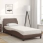 vidaXL Bett mit Matratze Braun 90x200 cm Kunstleder vidaXL Bett mit Matratze Braun 90x200 cm Kunstleder