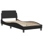 vidaXL Bett mit Matratze Schwarz 80x200 cm Kunstleder vidaXL Bett mit Matratze Schwarz 80x200 cm Kunstleder