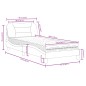 vidaXL Bett mit Matratze Schwarz 80x200 cm Kunstleder vidaXL Bett mit Matratze Schwarz 80x200 cm Kunstleder