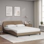 vidaXL Bett mit Matratze Cappuccino-Braun 160x200 cm Kunstleder vidaXL Bett mit Matratze Cappuccino-Braun 160x200 cm Kunstleder