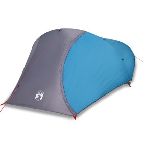 vidaXL Kuppel-Campingzelt 4 Personen Blau Wasserdicht