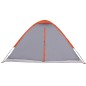 vidaXL Kuppel-Campingzelt 2 Personen Grau und Orange Wasserdicht vidaXL Kuppel-Campingzelt 2 Personen Grau und Orange Wasserdicht