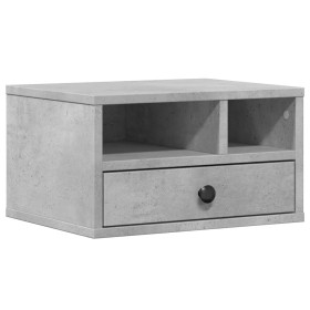 vidaXL Druckerständer Betongrau 40x32x22,5 cm Holzwerkstoff