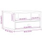 vidaXL Druckerständer Betongrau 40x32x22,5 cm Holzwerkstoff vidaXL Druckerständer Betongrau 40x32x22,5 cm Holzwerkstoff
