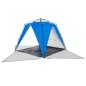 vidaXL Strandzelt 4 Personen Azurblau Quick Release Wasserdicht vidaXL Strandzelt 4 Personen Azurblau Quick Release Wasserdicht