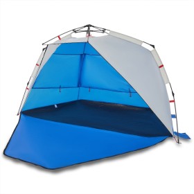 vidaXL Strandzelt 3 Personen Azurblau Quick Release Wasserdicht
