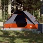 vidaXL Kuppel-Campingzelt 2 Personen Grau und Orange Wasserdicht vidaXL Kuppel-Campingzelt 2 Personen Grau und Orange Wasserdicht