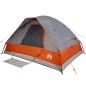 vidaXL Kuppel-Campingzelt 2 Personen Grau und Orange Wasserdicht vidaXL Kuppel-Campingzelt 2 Personen Grau und Orange Wasserdicht