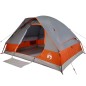 vidaXL Kuppel-Campingzelt 2 Personen Grau und Orange Wasserdicht vidaXL Kuppel-Campingzelt 2 Personen Grau und Orange Wasserdicht