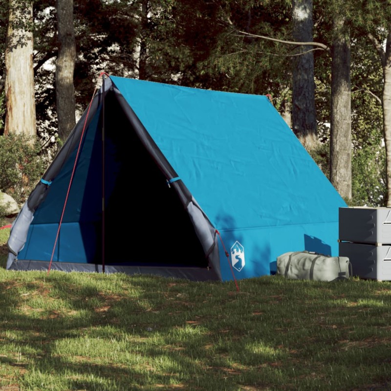 vidaXL Camping-Keilzelt 2 Personen Blau Wasserdicht vidaXL Camping-Keilzelt 2 Personen Blau Wasserdicht