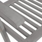 Verstellbare Gartenstühle mit Auflagen 8 Stk. Grau Akazienholz Verstellbare Gartenstühle mit Auflagen 8 Stk. Grau Akazienholz