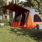 vidaXL Campingzelt 5 Personen Grau und Orange Wasserdicht vidaXL Campingzelt 5 Personen Grau und Orange Wasserdicht