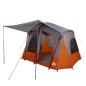 vidaXL Campingzelt 5 Personen Grau und Orange Wasserdicht vidaXL Campingzelt 5 Personen Grau und Orange Wasserdicht