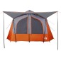 vidaXL Campingzelt 5 Personen Grau und Orange Wasserdicht vidaXL Campingzelt 5 Personen Grau und Orange Wasserdicht