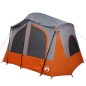 vidaXL Campingzelt 5 Personen Grau und Orange Wasserdicht vidaXL Campingzelt 5 Personen Grau und Orange Wasserdicht