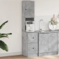 vidaXL Küchenschrank Betongrau 35x50x180 cm Holzwerkstoff vidaXL Küchenschrank Betongrau 35x50x180 cm Holzwerkstoff