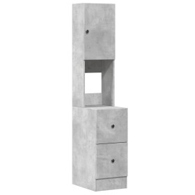 vidaXL Küchenschrank Betongrau 35x50x180 cm Holzwerkstoff
