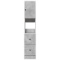 vidaXL Küchenschrank Betongrau 35x50x180 cm Holzwerkstoff vidaXL Küchenschrank Betongrau 35x50x180 cm Holzwerkstoff
