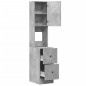 vidaXL Küchenschrank Betongrau 35x50x180 cm Holzwerkstoff vidaXL Küchenschrank Betongrau 35x50x180 cm Holzwerkstoff