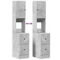 vidaXL Küchenschrank Betongrau 35x50x180 cm Holzwerkstoff vidaXL Küchenschrank Betongrau 35x50x180 cm Holzwerkstoff