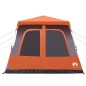 vidaXL Kuppel-Familienzelt 8 Personen Grau und Orange Quick Release vidaXL Kuppel-Familienzelt 8 Personen Grau und Orange Quick Release