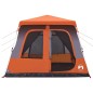 vidaXL Kuppel-Familienzelt 8 Personen Grau und Orange Quick Release vidaXL Kuppel-Familienzelt 8 Personen Grau und Orange Quick Release
