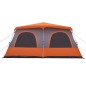 vidaXL Kuppel-Familienzelt 8 Personen Grau und Orange Quick Release vidaXL Kuppel-Familienzelt 8 Personen Grau und Orange Quick Release