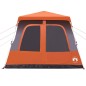 vidaXL Kuppel-Familienzelt 8 Personen Grau und Orange Quick Release vidaXL Kuppel-Familienzelt 8 Personen Grau und Orange Quick Release