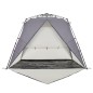 vidaXL Strandzelt 4 Personen Grau Quick Release Wasserdicht vidaXL Strandzelt 4 Personen Grau Quick Release Wasserdicht