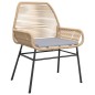 vidaXL Gartenstühle 2 Stk. mit Kissen Braun Poly Rattan vidaXL Gartenstühle 2 Stk. mit Kissen Braun Poly Rattan
