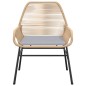 vidaXL Gartenstühle 2 Stk. mit Kissen Braun Poly Rattan vidaXL Gartenstühle 2 Stk. mit Kissen Braun Poly Rattan