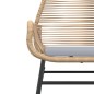 vidaXL Gartenstühle 2 Stk. mit Kissen Braun Poly Rattan vidaXL Gartenstühle 2 Stk. mit Kissen Braun Poly Rattan
