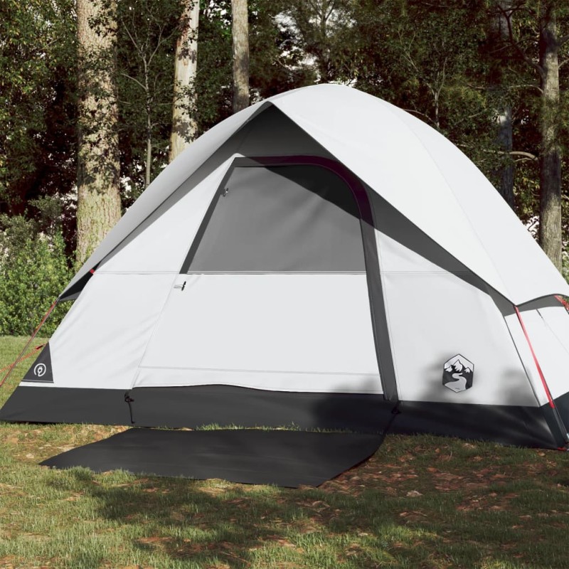 vidaXL Kuppel-Campingzelt 3 Personen Weiß Dunkel Wasserdicht vidaXL Kuppel-Campingzelt 3 Personen Weiß Dunkel Wasserdicht