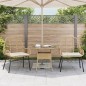 vidaXL Gartenstühle 2 Stk. mit Kissen Braun Poly Rattan vidaXL Gartenstühle 2 Stk. mit Kissen Braun Poly Rattan