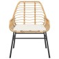 vidaXL Gartenstühle 2 Stk. mit Kissen Braun Poly Rattan vidaXL Gartenstühle 2 Stk. mit Kissen Braun Poly Rattan
