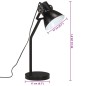vidaXL Schreibtischlampe 25 W Schwarz 17x17x60 cm E27 vidaXL Schreibtischlampe 25 W Schwarz 17x17x60 cm E27