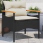 vidaXL 3-tlg. Garten-Sofagarnitur mit Kissen Schwarz Poly Rattan vidaXL 3-tlg. Garten-Sofagarnitur mit Kissen Schwarz Poly Rattan