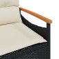 vidaXL 3-tlg. Garten-Sofagarnitur mit Kissen Schwarz Poly Rattan vidaXL 3-tlg. Garten-Sofagarnitur mit Kissen Schwarz Poly Rattan