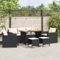 vidaXL 6-tlg. Garten-Sofagarnitur mit Kissen Schwarz Poly Rattan vidaXL 6-tlg. Garten-Sofagarnitur mit Kissen Schwarz Poly Rattan