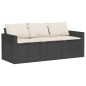 vidaXL 6-tlg. Garten-Sofagarnitur mit Kissen Schwarz Poly Rattan vidaXL 6-tlg. Garten-Sofagarnitur mit Kissen Schwarz Poly Rattan