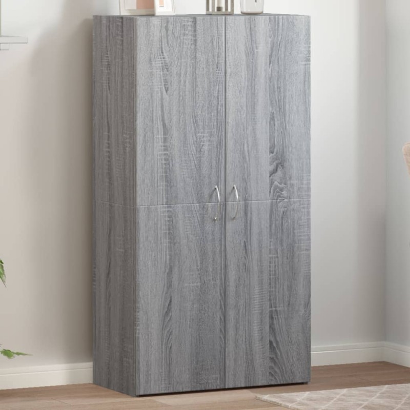 vidaXL Aktenschrank Grau Sonoma 60x32x115 cm Holzwerkstoff vidaXL Aktenschrank Grau Sonoma 60x32x115 cm Holzwerkstoff